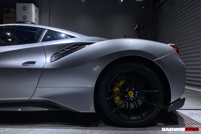 2015-2020 Ferrari 488 GTB/Spyder Pista Style Quarter Panel Side Scoops - DarwinPRO Aerodynamics