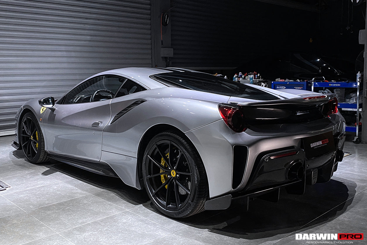 2015-2020 Ferrari 488 GTB/Spyder Pista Style Side Skirts - DarwinPRO Aerodynamics