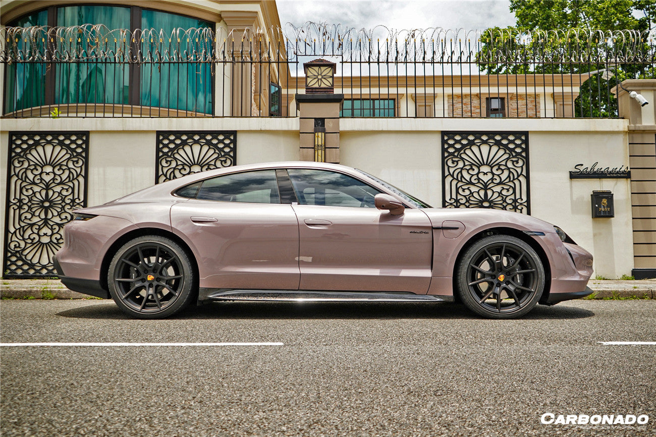 2019-2022 Porsche Taycan/4/4S/GTS/TURBO OD Style Side Skirts - Carbonado