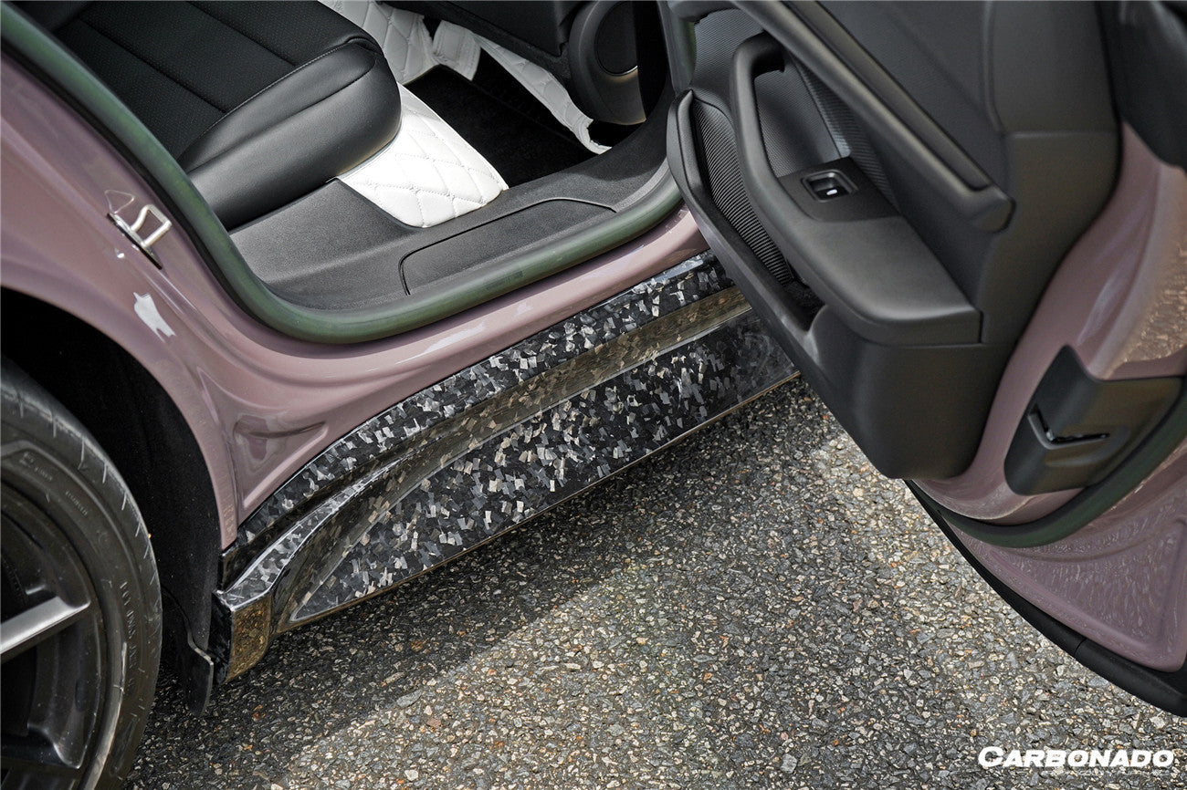 2019-2022 Porsche Taycan/4/4S/GTS/TURBO OD Style Side Skirts - Carbonado