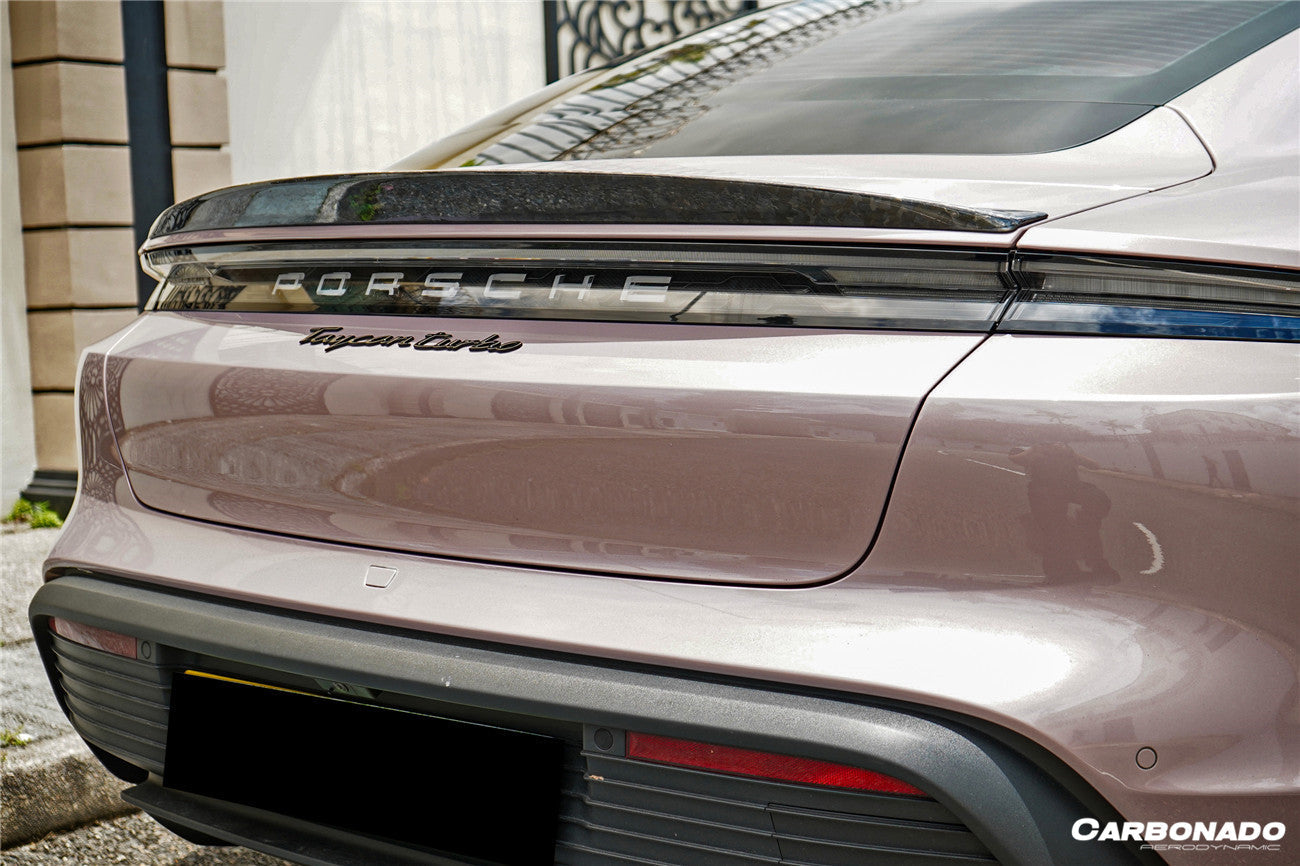 2019-2022 Porsche Taycan/4/4S/GTS/TURBO OD Style Trunk Spoiler - Carbonado