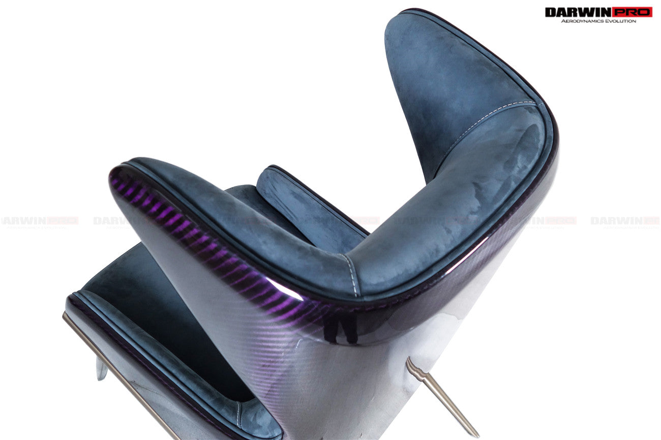 DARWINPRO 4x4  WEAVE CARBON FIBER URBAN LONDON GREY COLOR LOUNGE CHAIR - DarwinPRO Aerodynamics