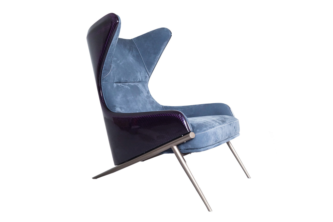 DARWINPRO 4x4  WEAVE CARBON FIBER URBAN LONDON GREY COLOR LOUNGE CHAIR - DarwinPRO Aerodynamics
