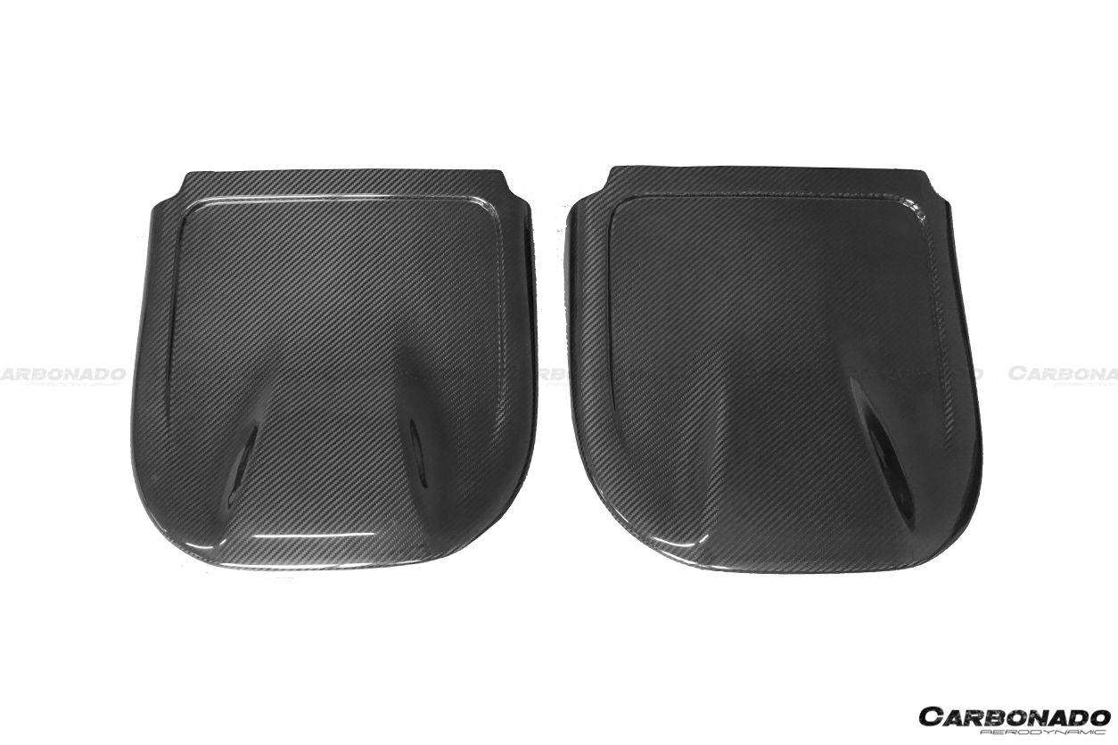 2014-2017 Infiniti Q50 Sedan OEM Style Dry Carbon Fiber Seat back Replacement - Carbonado Aero