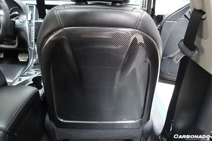 2014-2017 Infiniti Q50 Sedan OEM Style Dry Carbon Fiber Seat back Replacement - Carbonado Aero