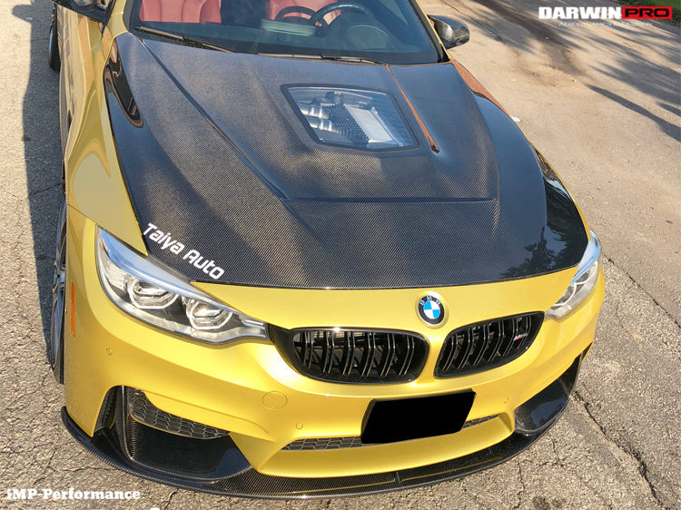 2014-2020 BMW M3/M4 IMP Performance Partial Carbon Fiber Hood - DarwinPRO Aerodynamics