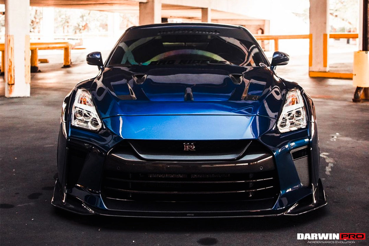 2008-2022 Nissan GTR R35 CBA/DBA/EBA BKSSII Style Carbon Fiber Hood - DarwinPRO Aerodynamics