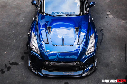 2008-2022 Nissan GTR R35 CBA/DBA/EBA BKSSII Style Carbon Fiber Hood - DarwinPRO Aerodynamics