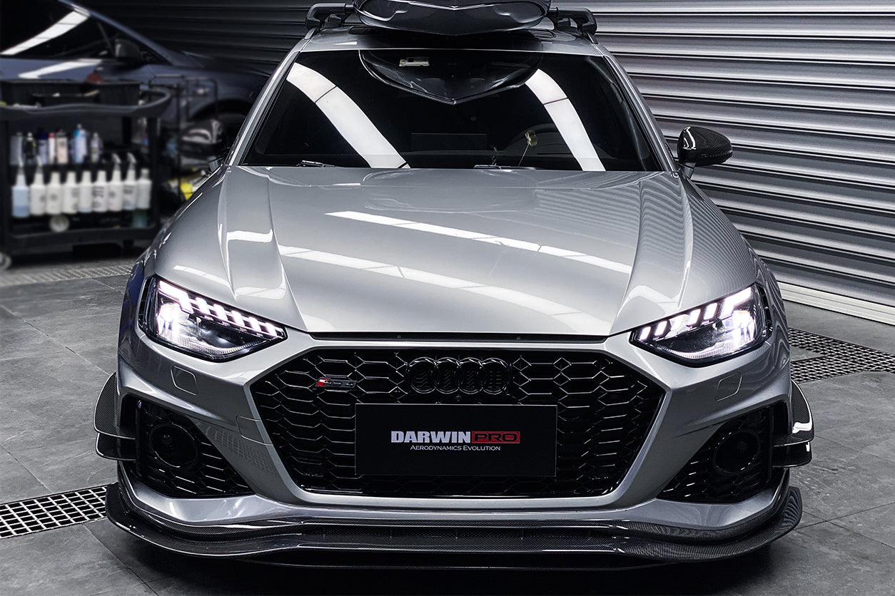 2020-2022 Audi RS4 B9.5 BKSS Style Carbon Fiber Front Lip - DarwinPRO Aerodynamics