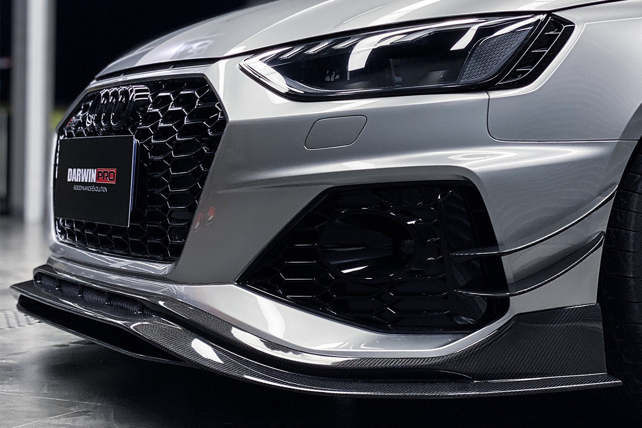 2020-2022 Audi RS4 B9.5 BKSS Style Carbon Fiber Front Lip - DarwinPRO Aerodynamics
