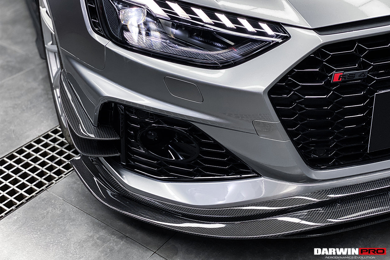 2020-2022 Audi RS4 B9.5 BKSS Style Carbon Fiber Front Lip - DarwinPRO Aerodynamics