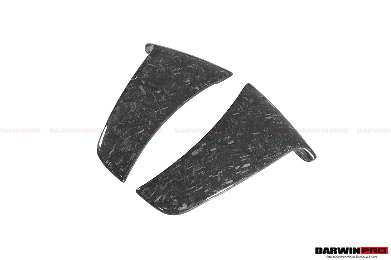 2018-2021 McLaren 600lt Carbon Fiber Rear Bumper Side Canards - DarwinPRO Aerodynamics