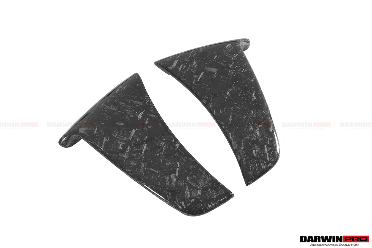 2018-2021 McLaren 600lt Carbon Fiber Rear Bumper Side Canards - DarwinPRO Aerodynamics