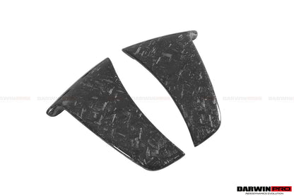 2018-2021 McLaren 600lt Carbon Fiber Rear Bumper Side Canards - DarwinPRO Aerodynamics