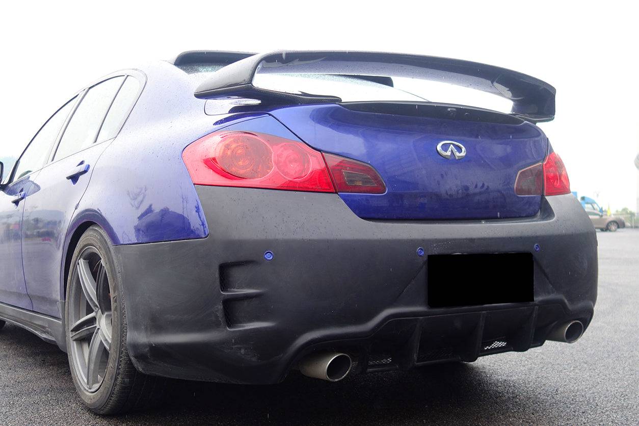2007-2013 Infiniti G25/G35/G37 Sedan ELT Style Rear Bumper - Carbonado