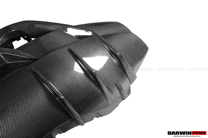 2015-2020 Lamborghini Huracan LP610/LP580 Performante Style Partial Carbon Rear Bumper - DarwinPRO Aerodynamics