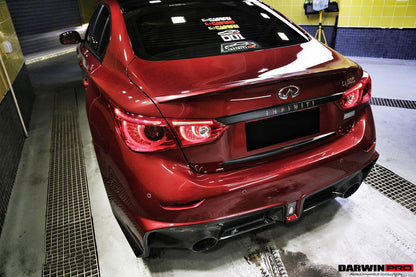 2014-2017 Infiniti Q50 Sedan EAU ROUGE Style Rear Bumper - DarwinPRO Aerodynamics