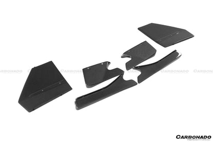 2011-2016 Lamborghini Aventador LP700 Coupe & Roadster L Style Carbon Fiber Rear Diffuser Under Canards - Carbonado