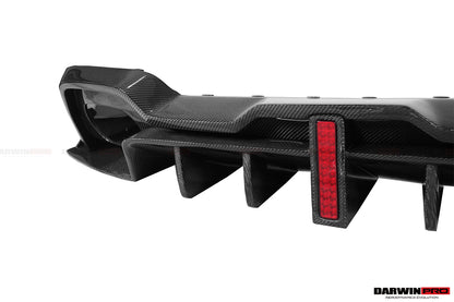 2019-2023 BMW 3 Series G20/G28 BKSS Style Carbon Fiber Rear Diffuser (With 4 Exhaust tips) - DarwinPRO Aerodynamics
