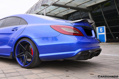 2011-2015 Mercedes Benz CLS400 CLS500 CLS63 AMG W218 RT Style Rear Diffuser - Carbonado