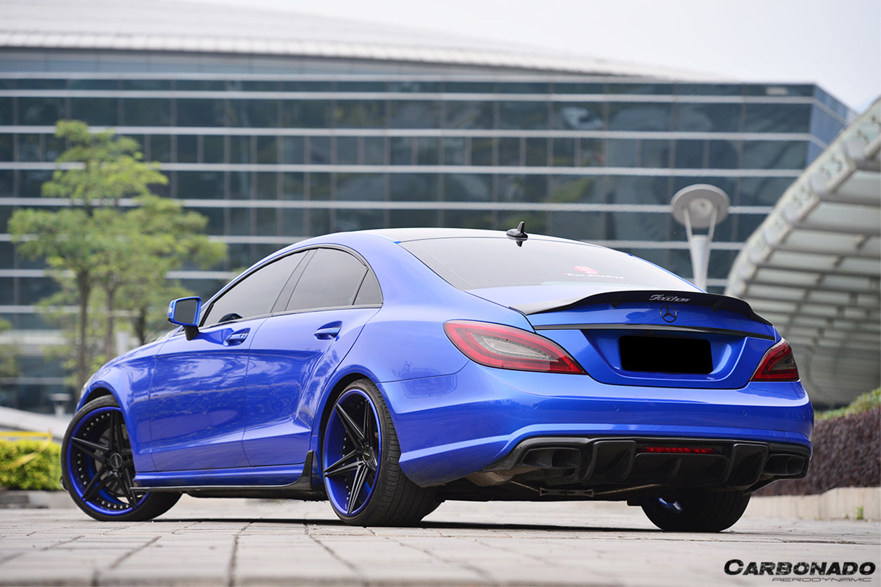 2011-2018 Mercedes Benz CLS & CLS63 AMG W218 RT Style Trunk Spoiler - Carbonado