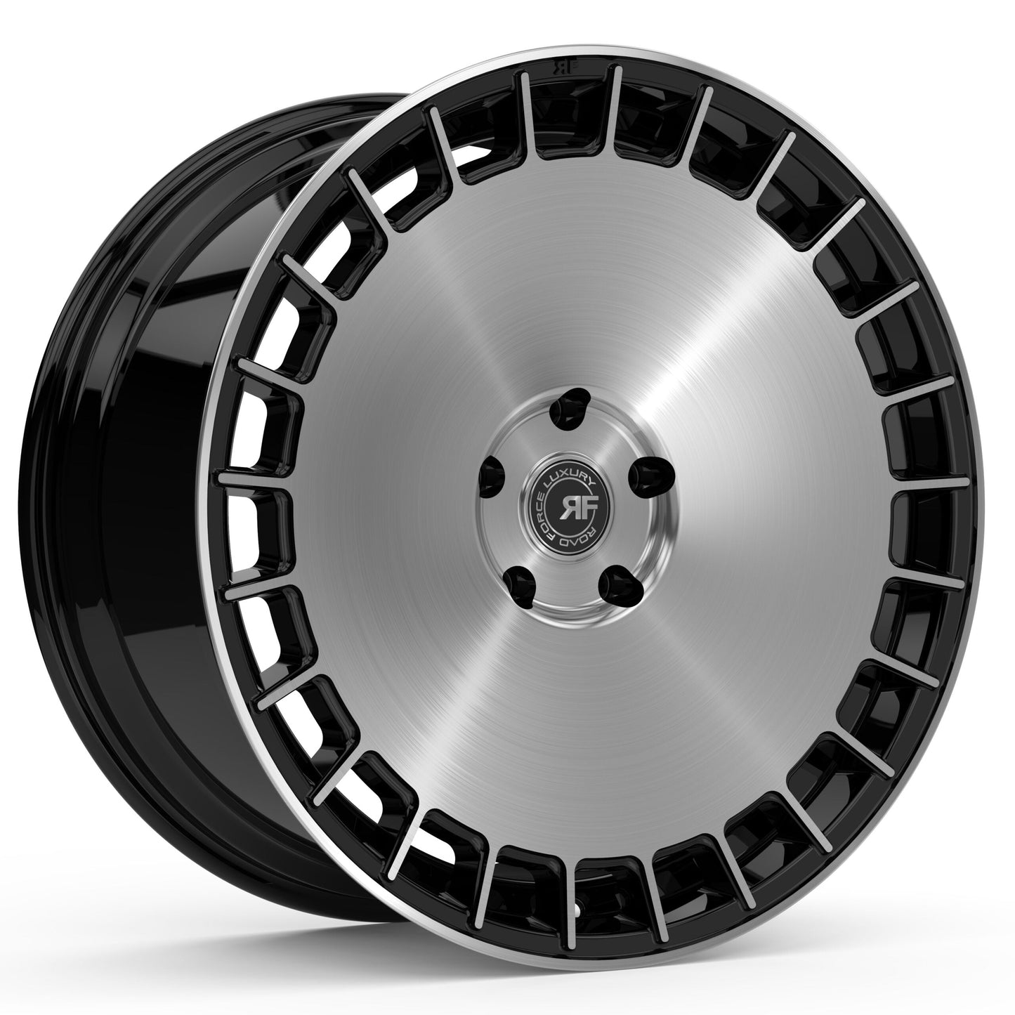 20" Road Force RF30 Gloss Black Machine Face 5x130 (Set of 4)