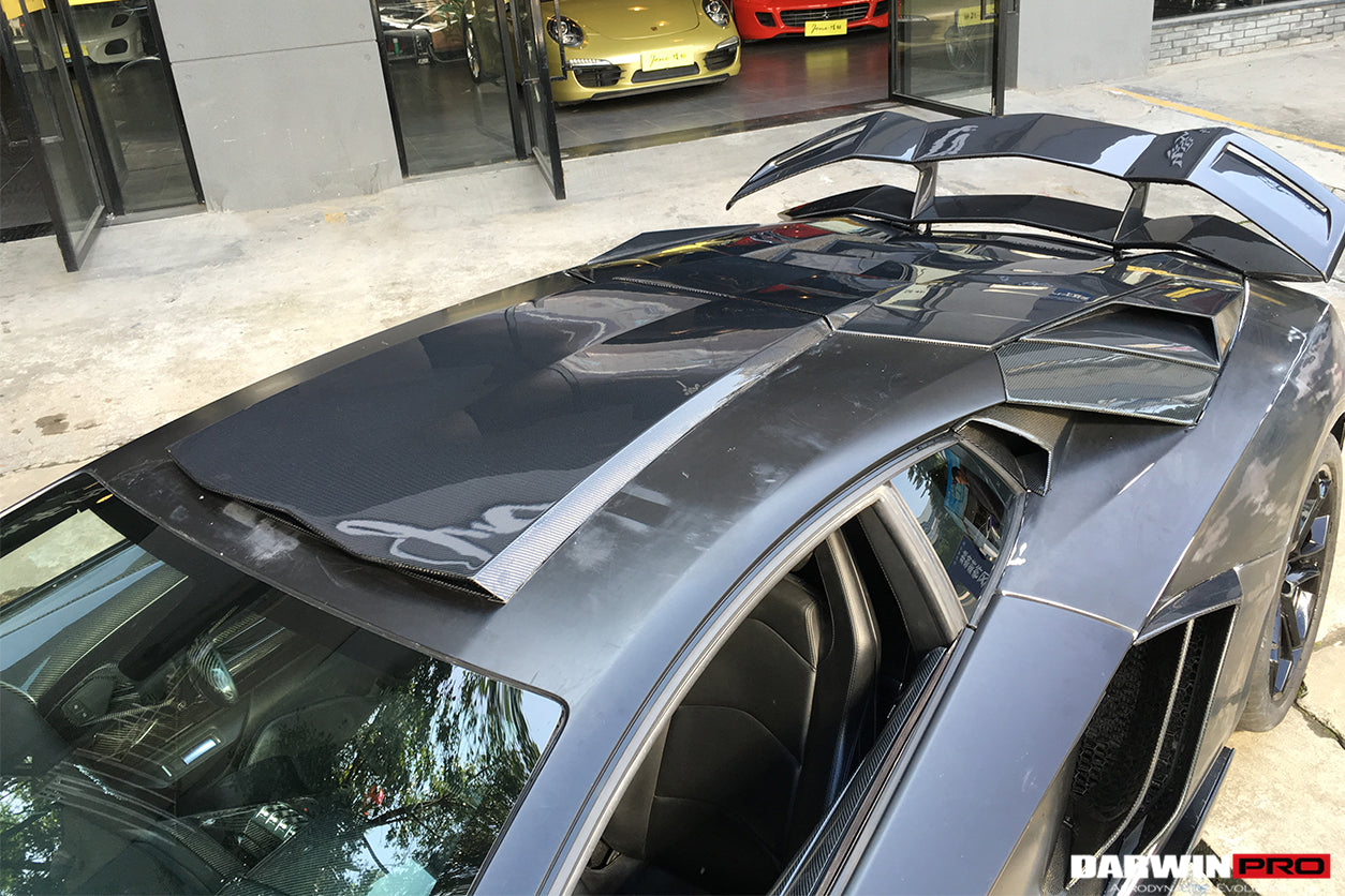 2011-2021 Lamborghini Aventador LP700 LP740 Coupe  BKSS Style Carbon Fiber Roof - DarwinPRO Aerodynamics