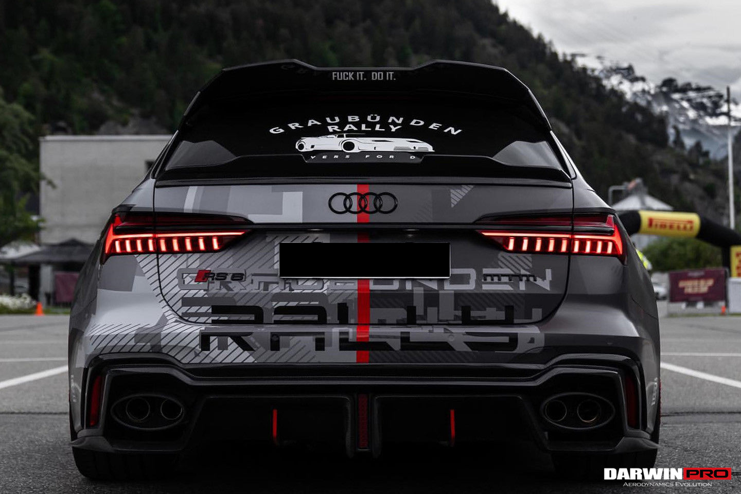 2019-2023 Audi RS6 Avant C8 IMP Performance Carbon Fiber Middle Spoiler - DarwinPRO Aerodynamics