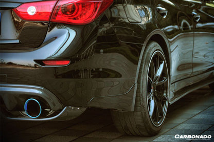2014-2017 Infiniti Q50 Sedan VE Style Rear Lip and Diffuser - Carbonado