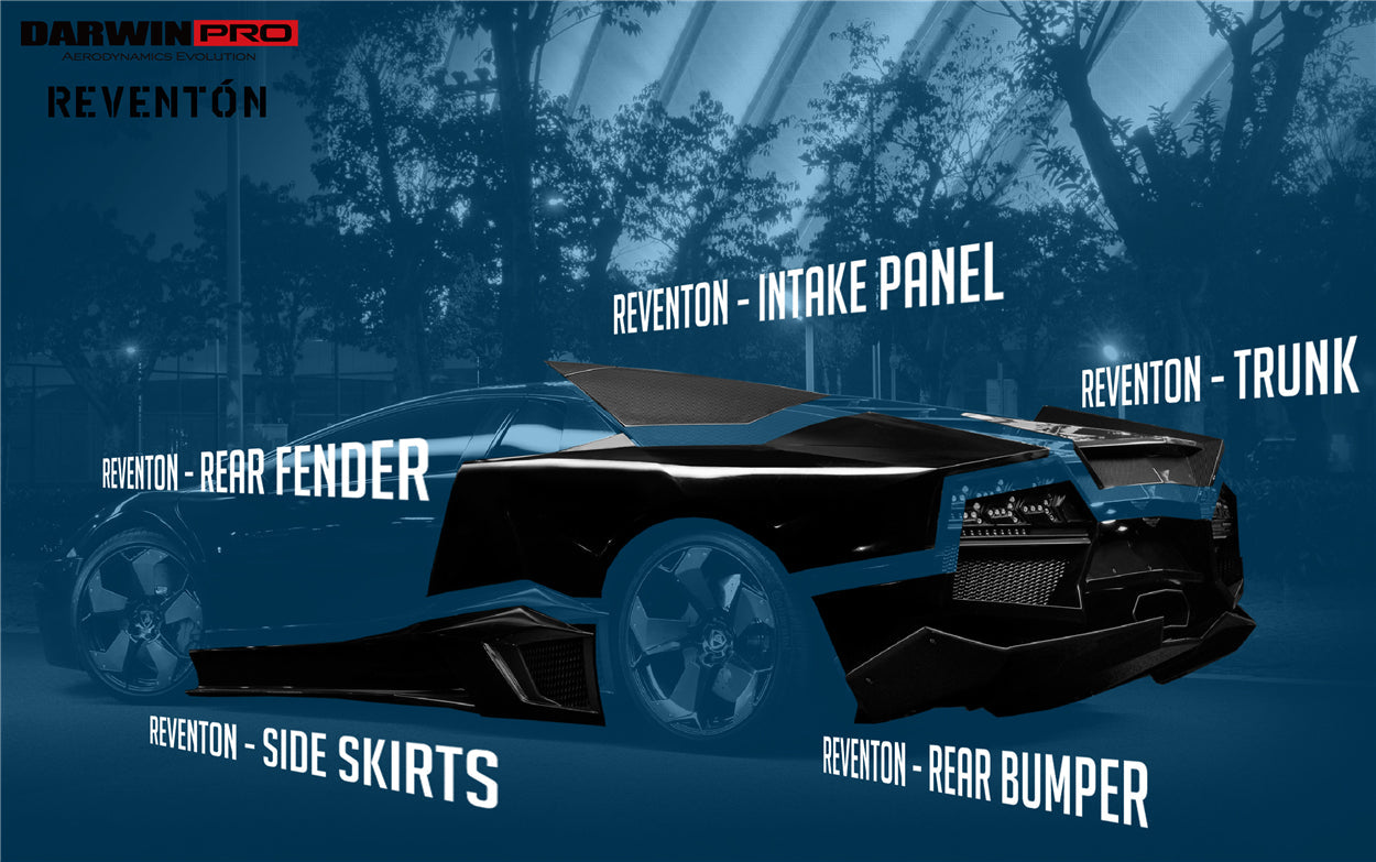 2001-2010 Lamborghini Murcielago Reventon Style Full Body Kit - DarwinPRO Aerodynamics
