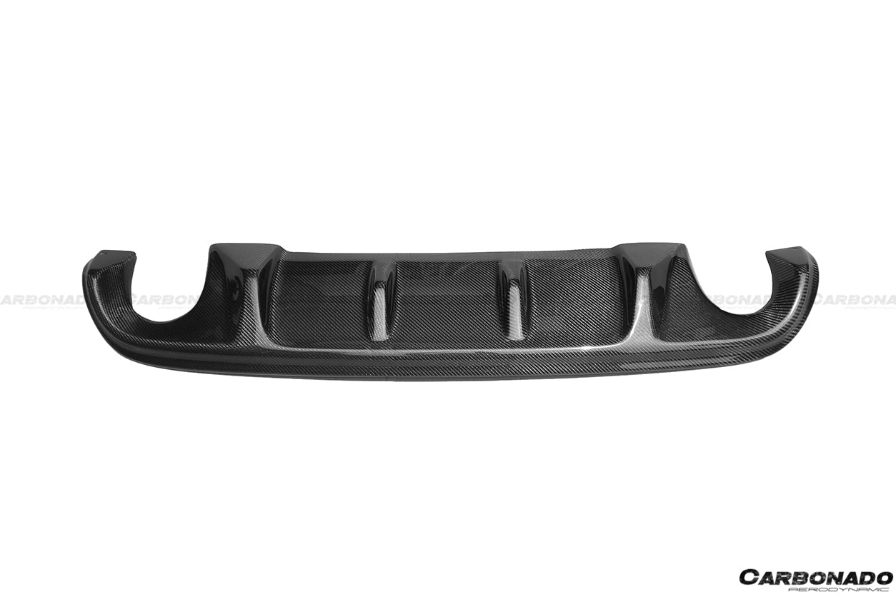 2014-2017 Infiniti Q50 Sedan VE Style Rear Lip and Diffuser - Carbonado