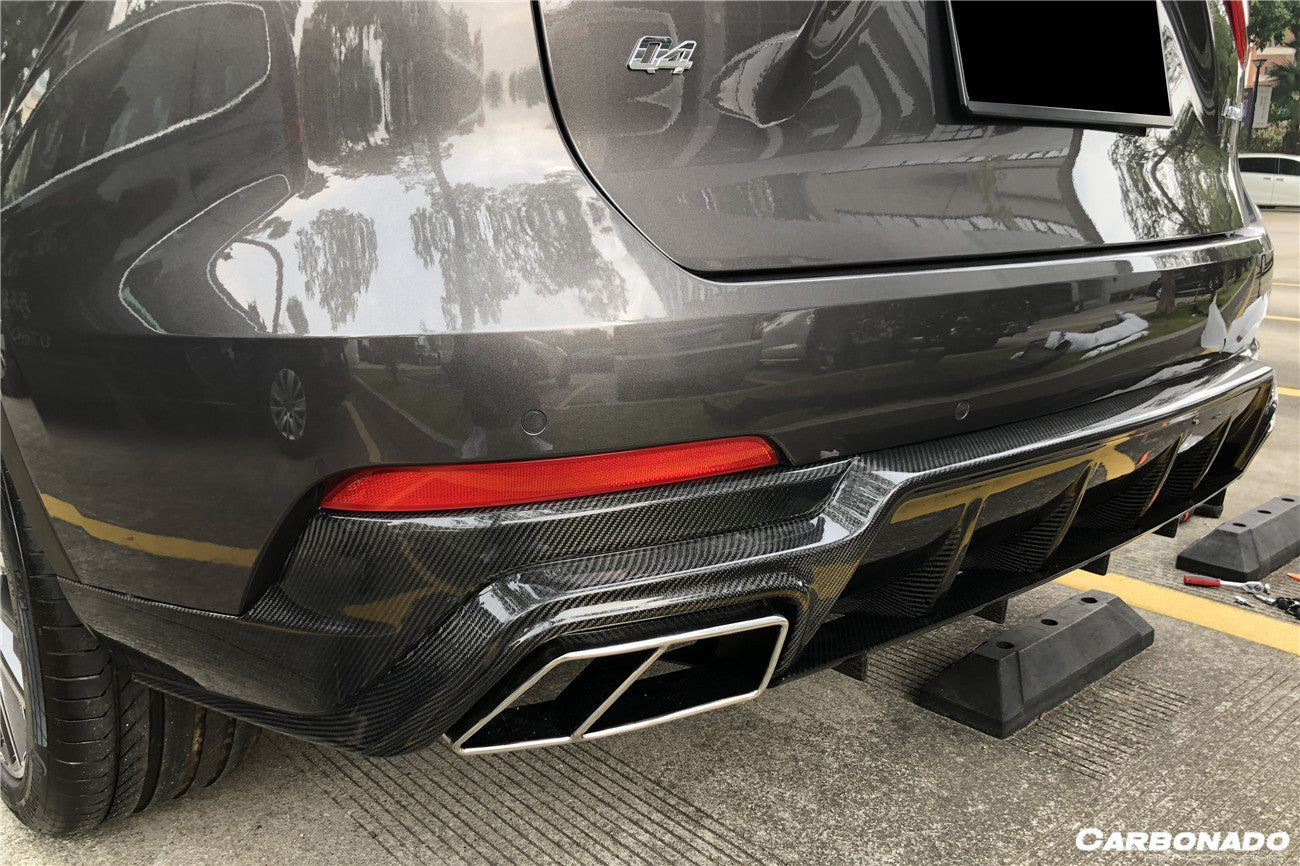 2017-2022 Maserati Levante Modena/GT OD Style Rear Diffuser Lip (NO Exhaust Tips) - Carbonado