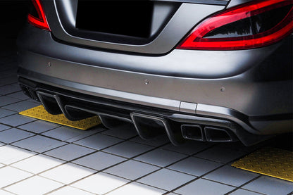 2011-2015 Mercedes Benz CLS400 CLS500 CLS63 AMG W218 RT Style Rear Diffuser - Carbonado