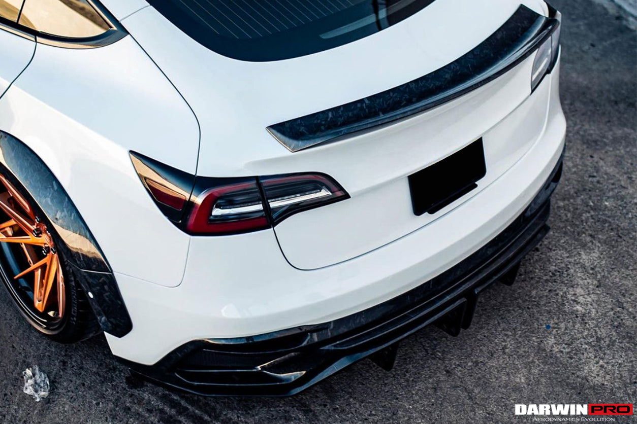 2021-UP Tesla Model 3 IMP Performance Partial Carbon Fiber Rear Bumper - DarwinPRO Aerodynamics