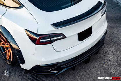 2021-UP Tesla Model 3 IMP Performance Partial Carbon Fiber Rear Bumper - DarwinPRO Aerodynamics
