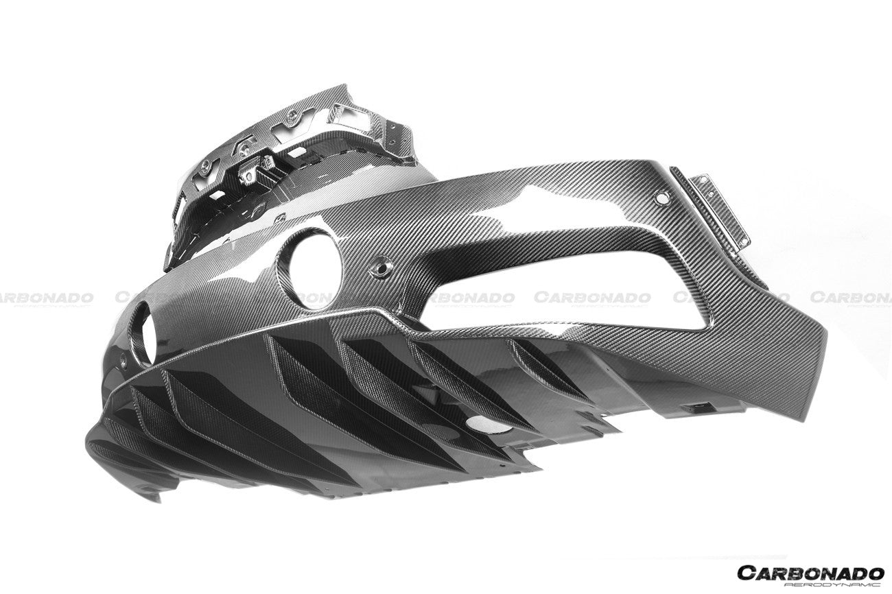 2020-UP Maserati MC20 OE Dry Carbon Fiber Rear Lip Diffuser - Carbonado