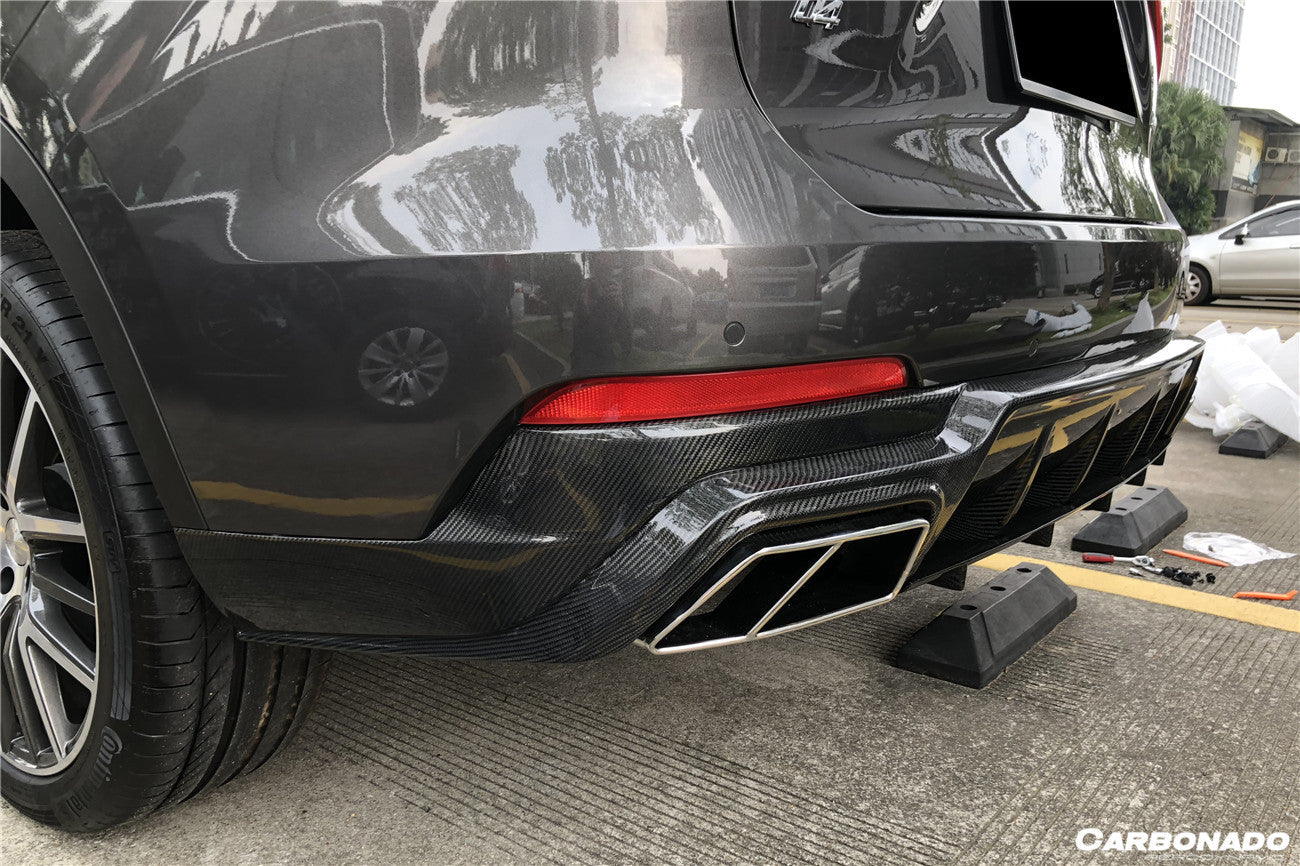 2017-2022 Maserati Levante Modena/GT OD Style Rear Diffuser Lip (NO Exhaust Tips) - Carbonado