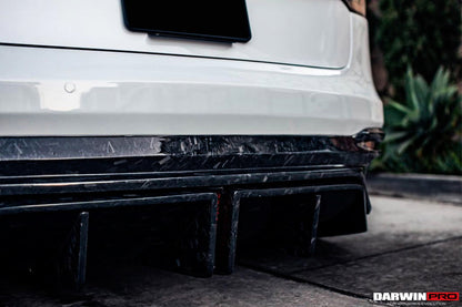 2021-UP Tesla Model 3 IMP Performance Partial Carbon Fiber Rear Bumper - DarwinPRO Aerodynamics