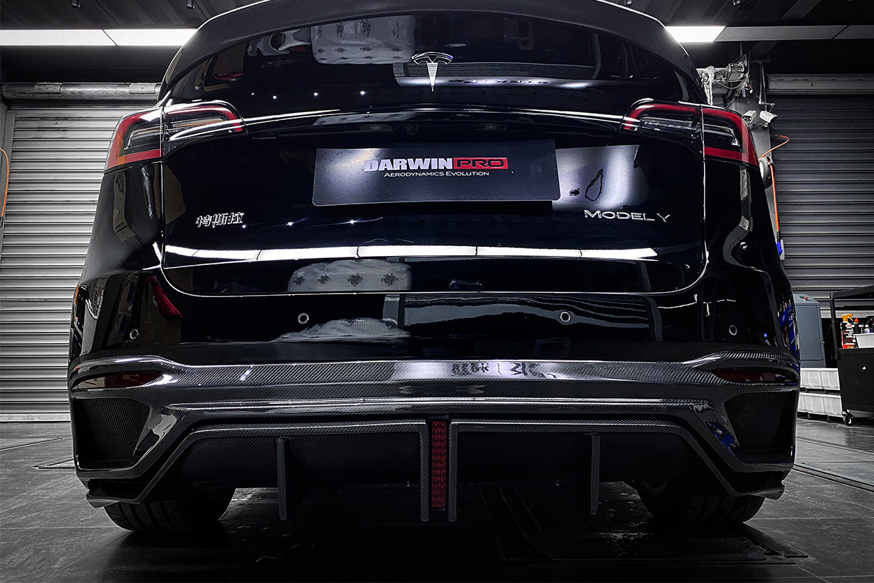 2020-2023 Tesla Model Y IMP Performance Carbon Fiber Rear Bumper - DarwinPRO Aerodynamics