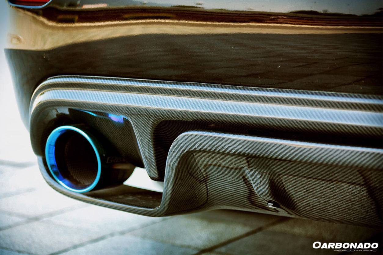 2014-2017 Infiniti Q50 Sedan VE Style Rear Lip and Diffuser - Carbonado