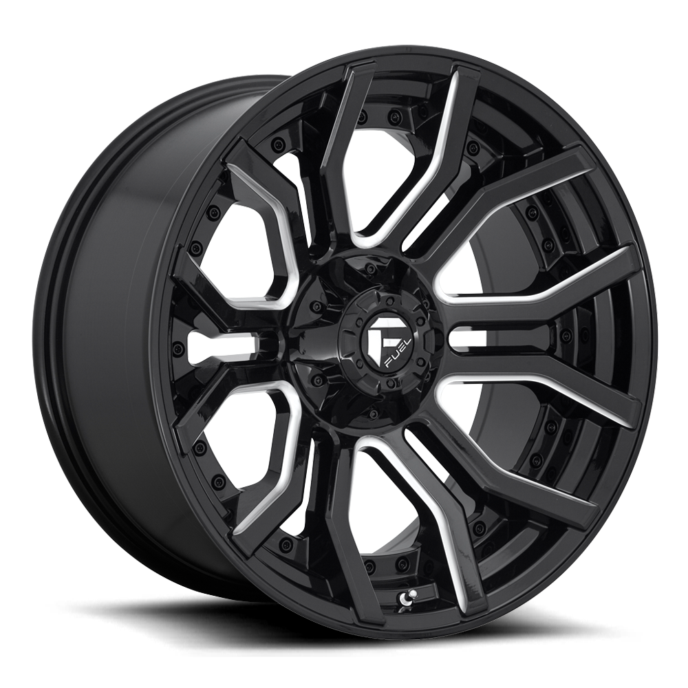 Fuel Off-Road Rage D711 20x9 +1 5x127/5x139.7mm 87.1mm Gloss Black Milled