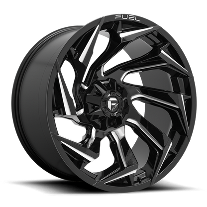 Fuel Off-Road Reaction D753 15x8 -18 5x114.3/5x120.65mm 72.7mm Gloss Black Milled