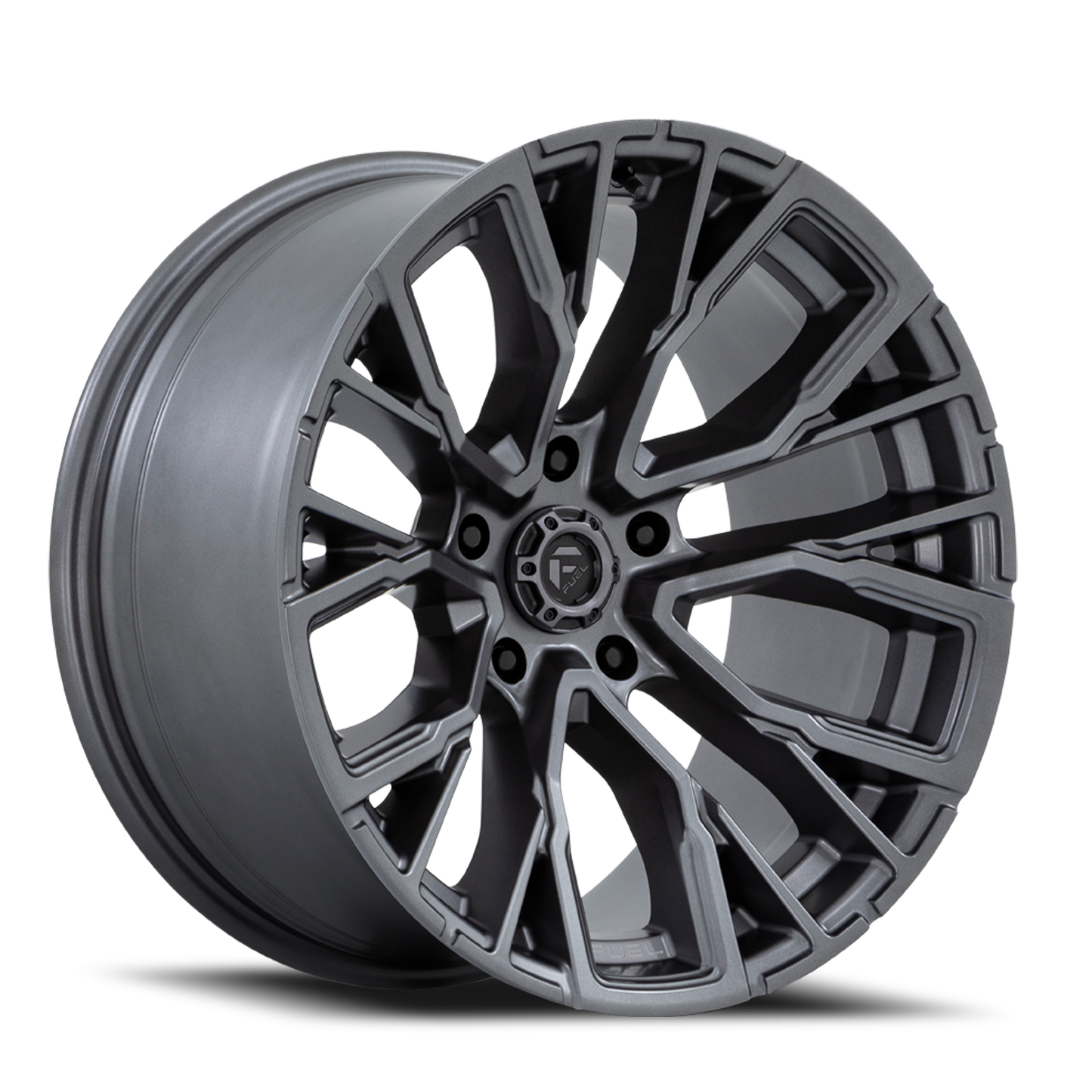 Fuel Off-Road Rebar 5 D848 22x12 -44 5x127mm 71.5mm Matte Gunmetal
