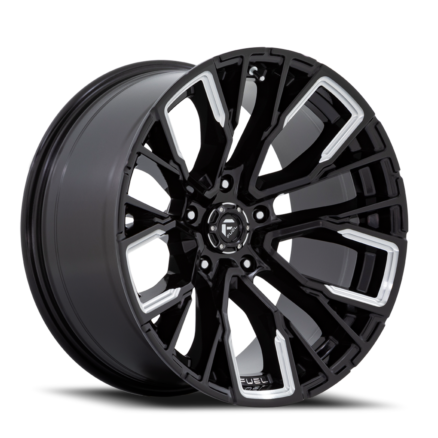 Fuel Off-Road Rebar 5 D849 22x12 -44 5x139.7mm 78.1mm Gloss Black Milled