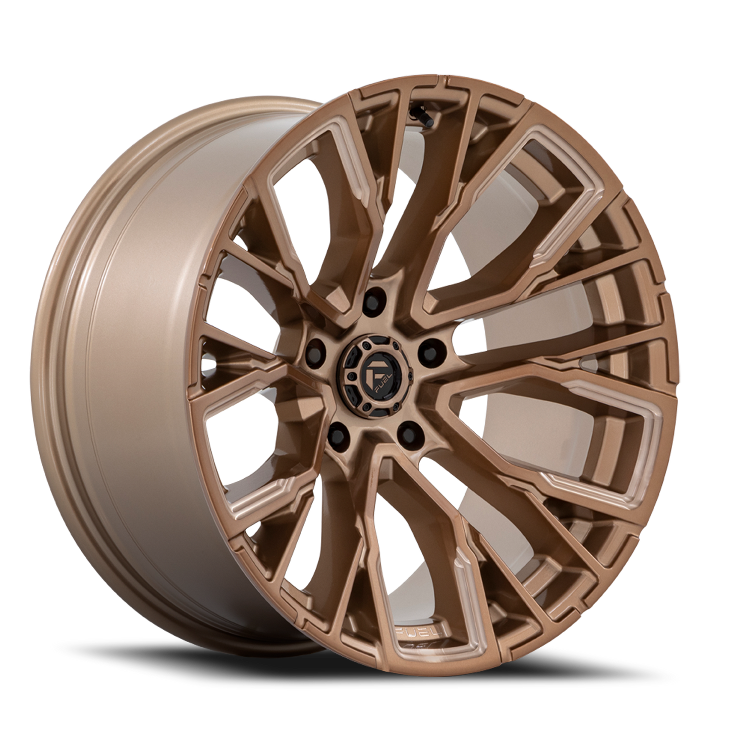 Fuel Off-Road Rebar 5 D850 20x10 -18 5x127mm 71.5mm Platinum Bronze Milled