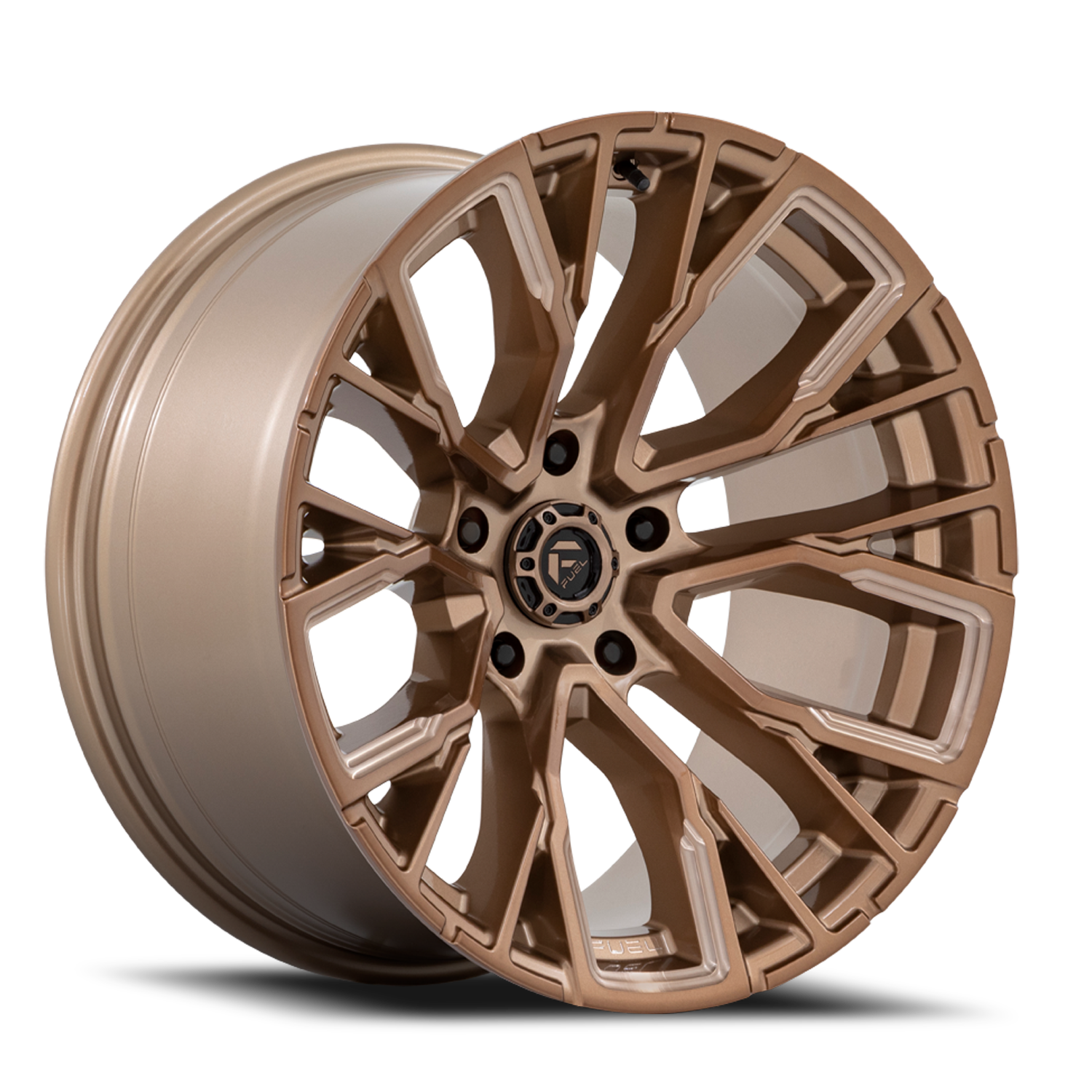 Fuel Off-Road Rebar 5 D850 20x10 -18 5x127mm 71.5mm Platinum Bronze Milled