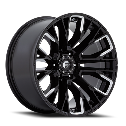 Fuel Off-Road Rebar 6 D849 17x9 -12 6x135mm 87.1mm Gloss Black Milled
