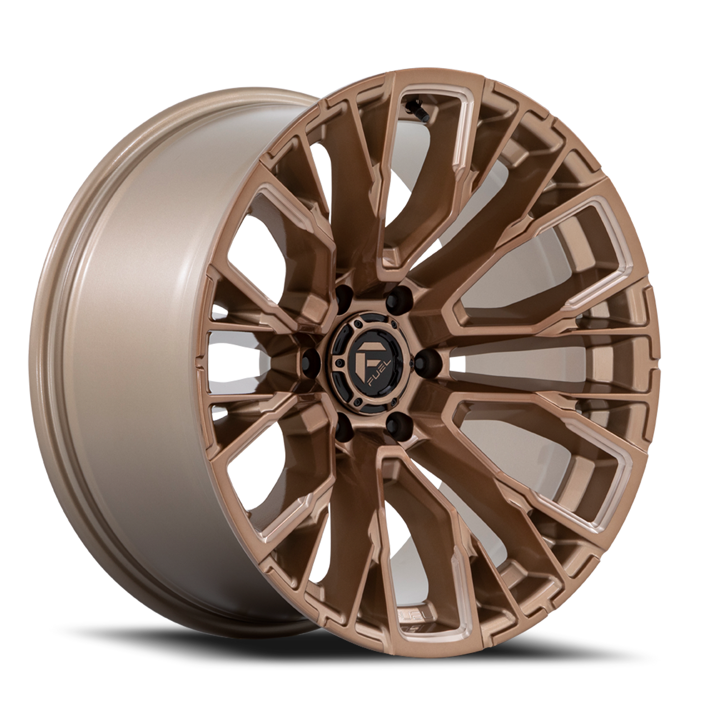 Fuel Off-Road Rebar 6 D850 17x9 +1 6x139.7mm 106.1mm Platinum Bronze Milled