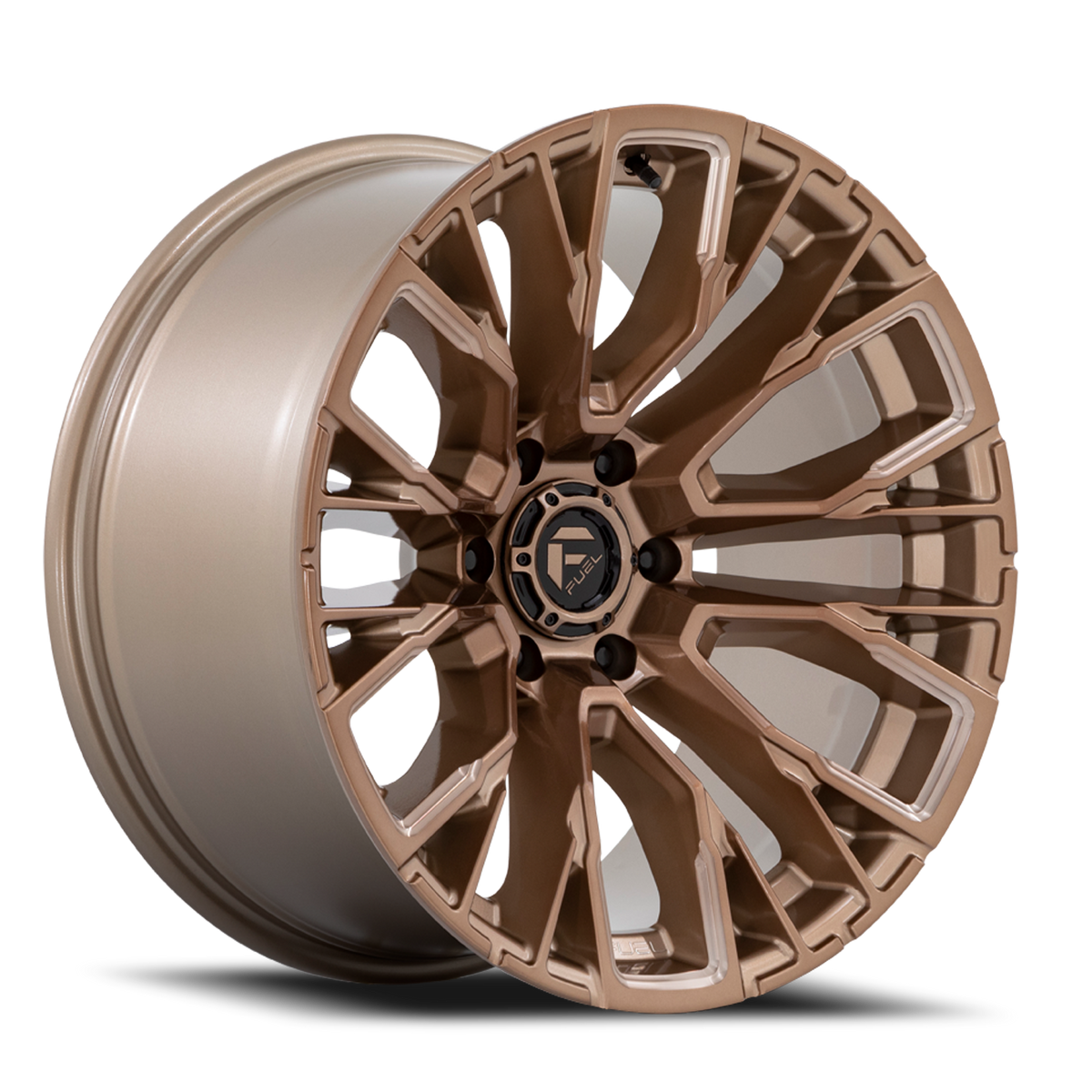 Fuel Off-Road Rebar 6 D850 17x9 -12 6x135mm 87.1mm Platinum Bronze Milled