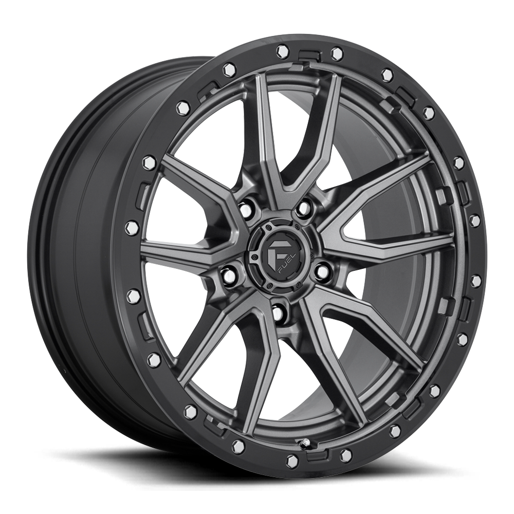 Fuel Off-Road Rebel D680 18x9 +20 5x150mm 110.2mm Matte Gunmetal Black Bead Ring